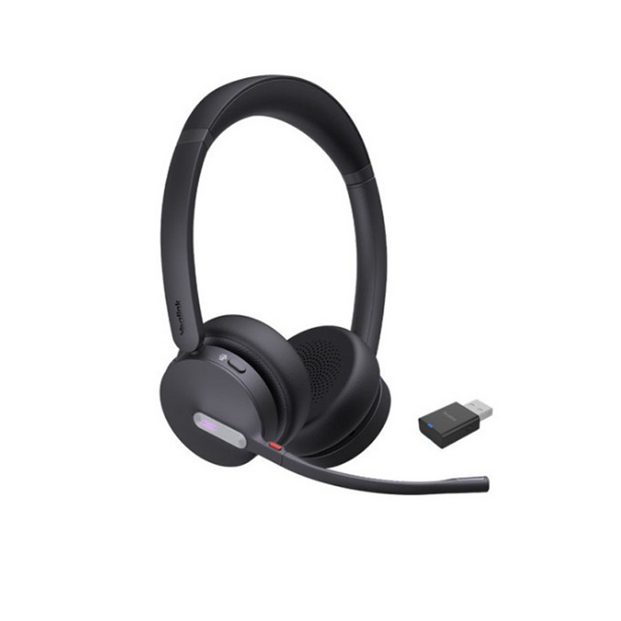 Yealink (WH64) DECT Hybrid Headphones - Stereo - UC Certified - Bluetooth - WDD60 DECT Dongle - No Base Station