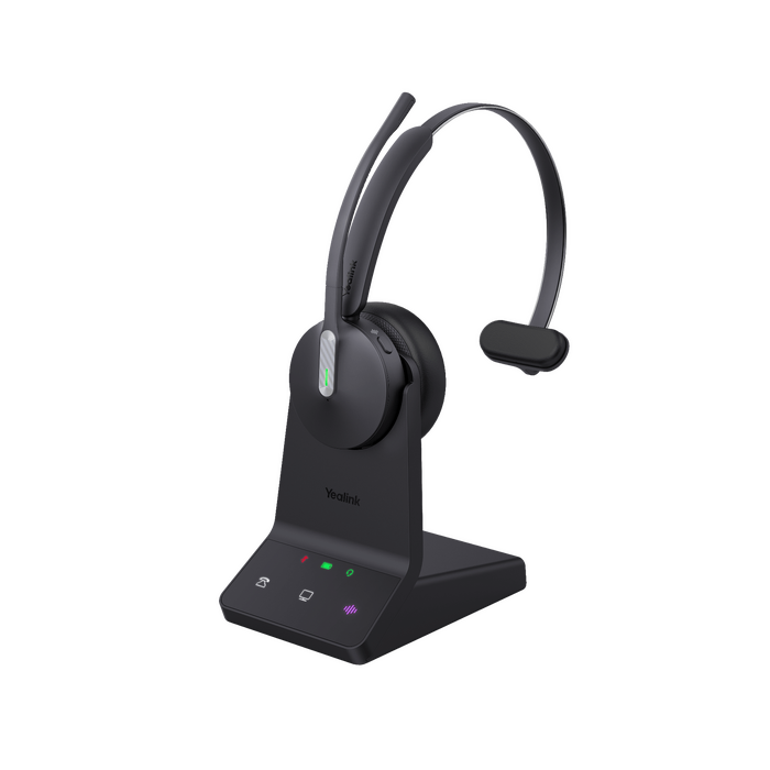 Yealink (WH64) DECT Headphones - Mono - UC - Bluetooth - with Base Station