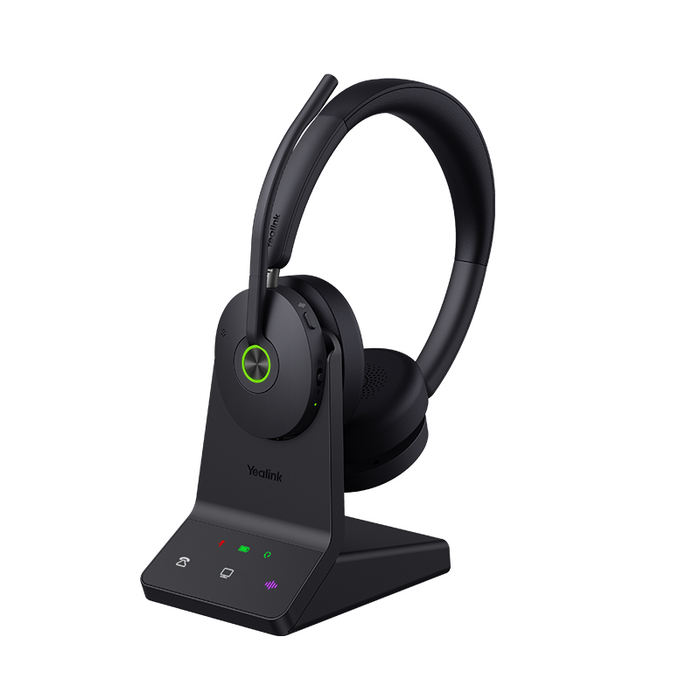 Yealink (WH68) Dect Hybrid Headphones - UC Certified - Bluetooth - 4 Microphone - Active Noise Cancelling